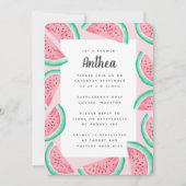 SUMMER WATERMELON BABY SHOWER INVITE KAART (Voorkant)