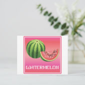 Summer Watermelon Briefkaart (Staand voorkant)