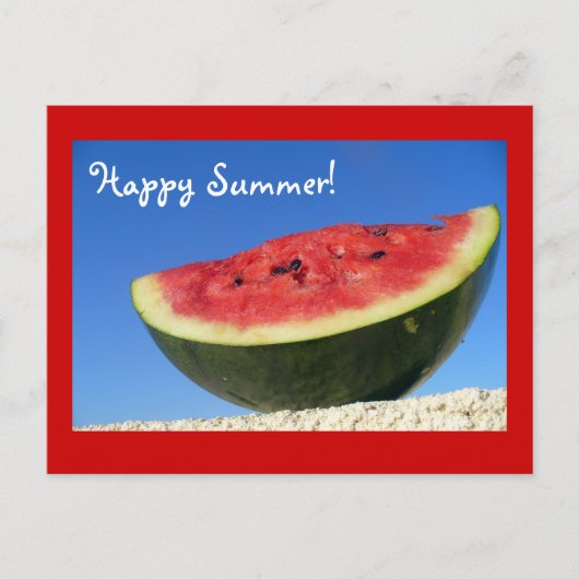 Summer Watermelon Briefkaart (Voorkant)