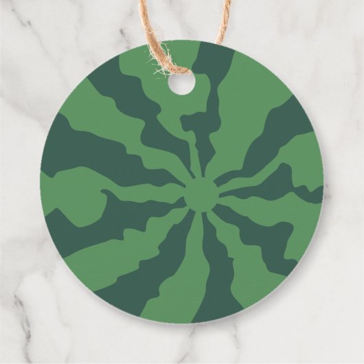 Summer Watermelon Dank je Baby shower Bedankjes Labels (Achterkant)