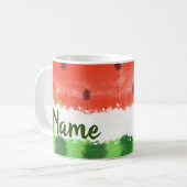 Summer Watermelon Design Coffee Mok Cup (Voorkant links)