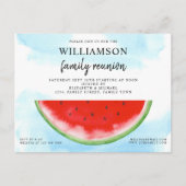 Summer Watermelon Family Reunion Aankondigingskaart (Voorkant)