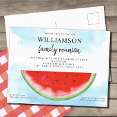 Summer Watermelon Family Reunion Aankondigingskaart