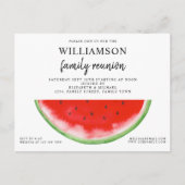 Summer Watermelon Family Reunion Invite Briefkaart (Voorkant)