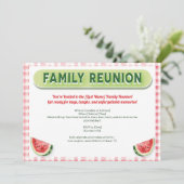 Summer Watermelon Family Reunion Kaart (Staand voorkant)