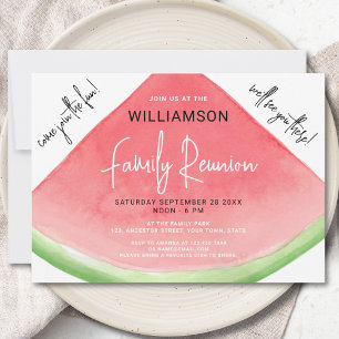 Summer Watermelon Family Reunion Kaart
