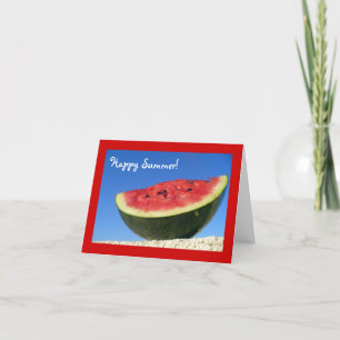Summer Watermelon Greetings Kaart