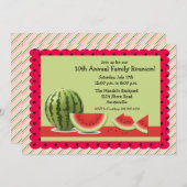 Summer Watermelon Invitation Kaart (Voorkant / Achterkant)