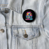 Summer Watermelon Jack-o-lantern Happy Summerween Ronde Button 5,7 Cm (In situ)