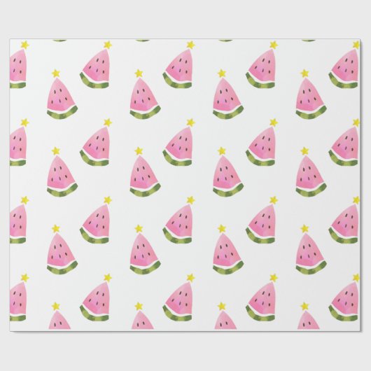 Summer Watermelon Kerstmis - Wrapping Cadeaupapier (Vlak)