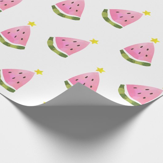 Summer Watermelon Kerstmis - Wrapping Cadeaupapier (Hoek)