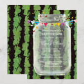 Summer Watermelon Mason Jar Baby shower Kaart (Voorkant / Achterkant)