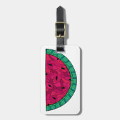 Summer Watermelon Mosaic Bagagelabel (Voorkant verticaal)