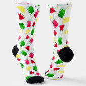 Summer Watermelon Pattern Socks Sokken (Gebogen)