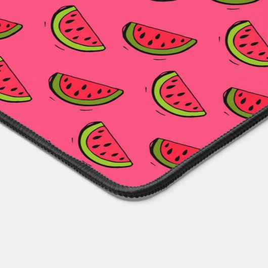 Summer Watermelon Pink Pattern Bureaumat (Hoek)