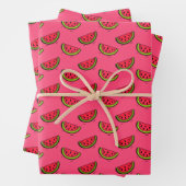 Summer Watermelon Pink Pattern Inpakpapier Vel (In situ)