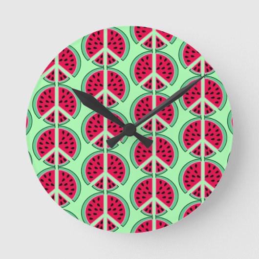 Summer Watermelon Ronde Klok (Voorkant)