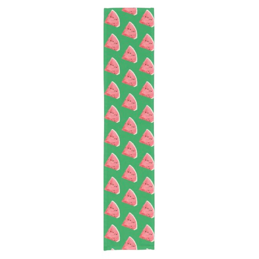 Summer Watermelon Slices Pattern Korte Tafelloper (Voorkant)