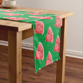 Summer Watermelon Slices Pattern Korte Tafelloper (Voorbeeld)