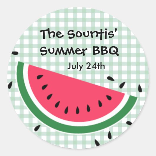 Summer Watermelon Sticker (Voorkant)