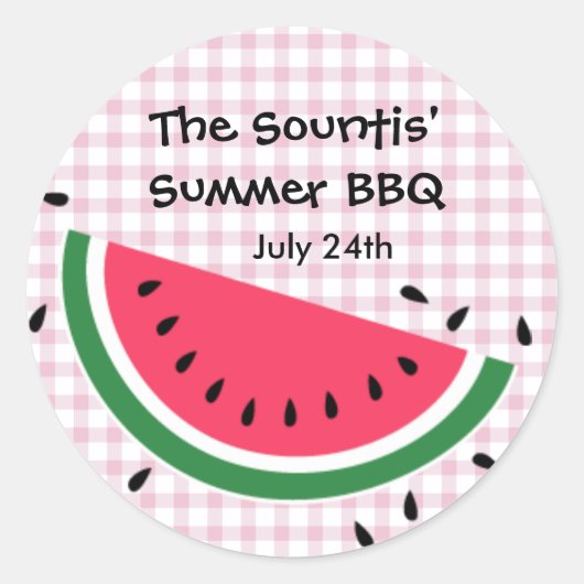 Summer Watermelon Sticker (Voorkant)