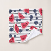 Summer Watermelon Stripes Bad Handdoek (Wasdoekje)