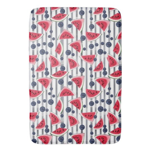 Summer Watermelon Stripes Badmat (Voorkant Verticaal)