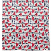 Summer Watermelon Stripes Douchegordijn (Voorkant)