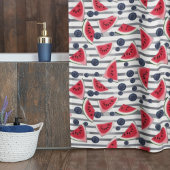 Summer Watermelon Stripes Douchegordijn