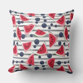Summer Watermelon Stripes Kussen