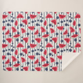 Summer Watermelon Stripes Sherpa Deken (Voorkant (horizontaal))