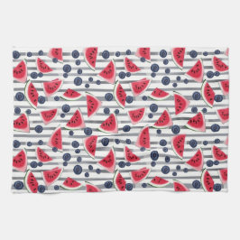 Summer Watermelon Stripes Theedoek