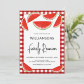 Summer Watermelons Family Reunion Kaart (Staand voorkant)