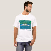 Summer Waterskiier en Lake T-shirt (Voorkant volledig)