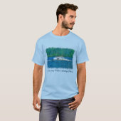 Summer Waterskiier en Lake T-shirt (Voorkant volledig)