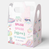 Summer Waterslide Girl Birthday Party Bedankdoosjes (Geopend)