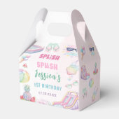 Summer Waterslide Girl Birthday Party Bedankdoosjes (Voorkant Zijde)