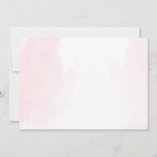 Summer Waterslide Girl Birthday Party Photo Bedankkaart (Achterkant)