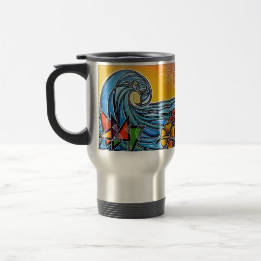 Summer Waves Travel Mug Reisbeker (Links)