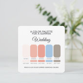 Summer Wedding Color Palette 2026 Card Kaart (Staand voorkant)