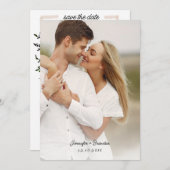 Summer Wedding hand geschetst Save the Date Kaart (Voorkant / Achterkant)