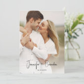 Summer Wedding hand geschetst Save the Date Kaart (Staand voorkant)