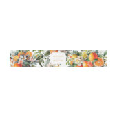 Summer Wedding Oranje Citrus Fruit Personalized Uitnodigingen Wikkel (Vlak)