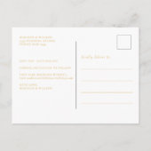 Summer Wedding Oranje Citrus Save the Date Aankondigingskaart (Achterkant)