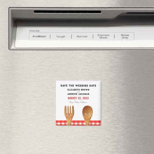 Summer Wedding Save the Date Magneet (Insitu (Vaatwasser))