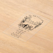 Summer Wedding schetste uitnodiging (Laagn)