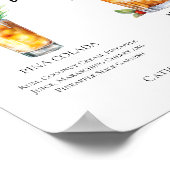 Summer Wedding Signature Cocktails Menu Poster (Hoek)