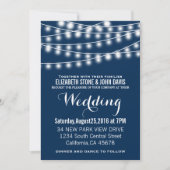 Summer Wedding String Lights Design Kaart (Voorkant)