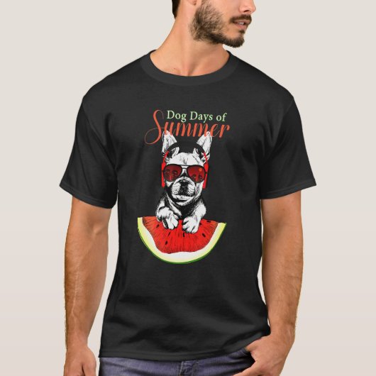 Summer Welsh Corgi Corgi T-shirt (Voorkant)