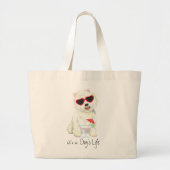 Summer Westie Grote Tote Bag (Voorkant)